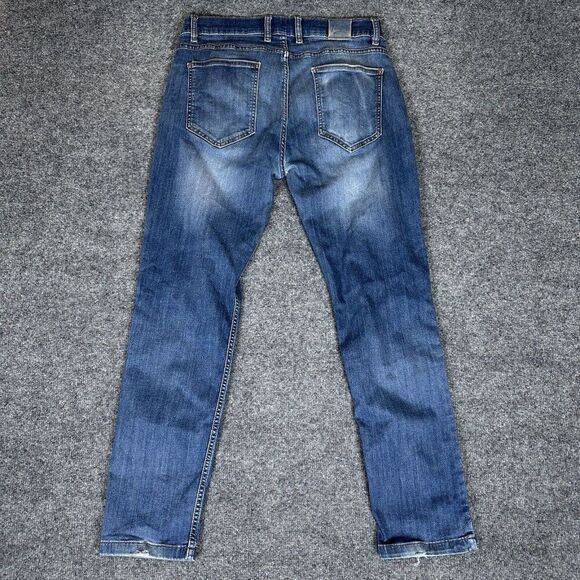 Mugsy Hamms Jeans Mens 31x29 Blue Stretch Straight Fit Denim Pants Casual Adult - Picture 5 of 11